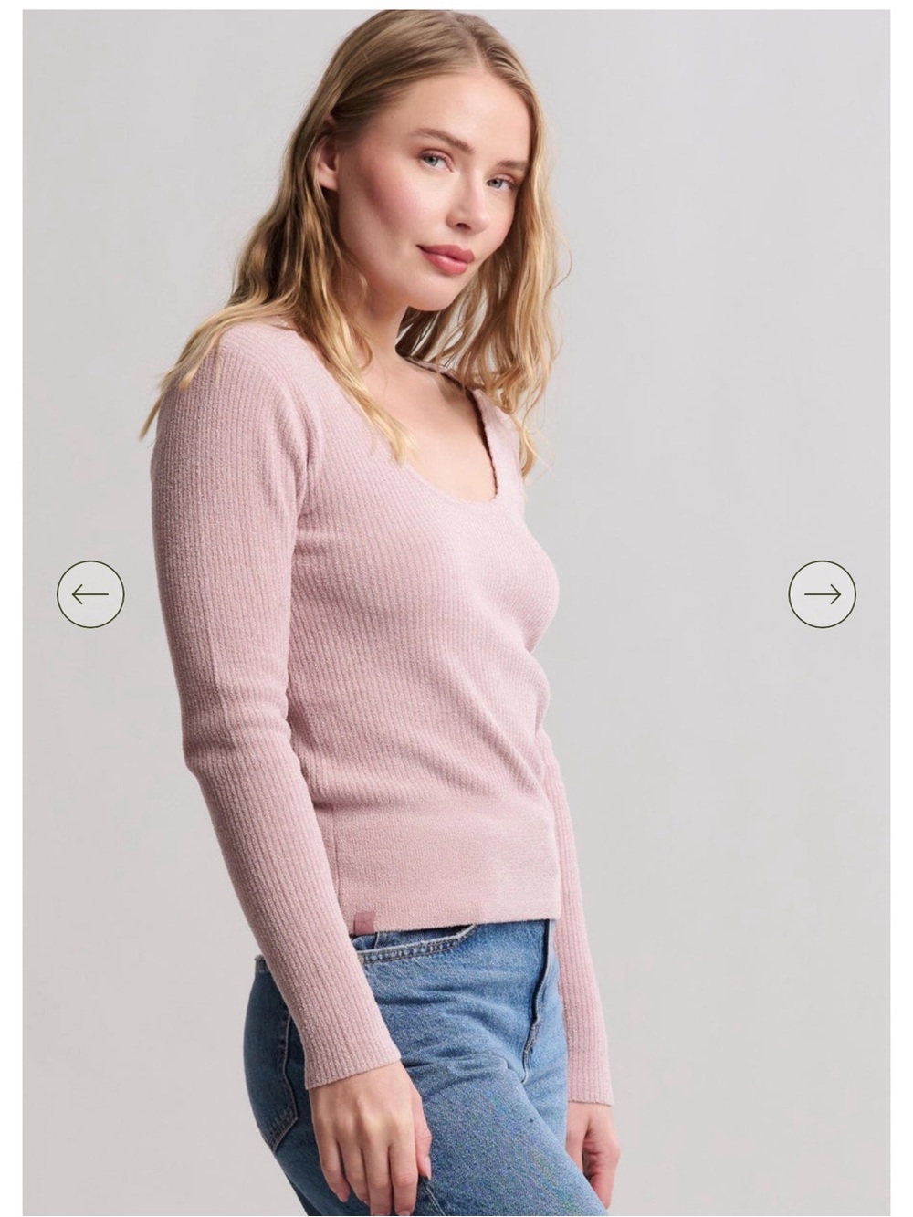Barefoot- CozyChic Ultra Lite® Ribbed Scallop Scoop Neck